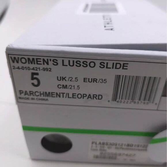 APL Lusso Slide NEW IN BOX Parchment Leopard Animal Print Quilted Women's US 5 - Picture 6 of 6